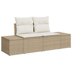 Garten-Sofa-Set mit Kissen 8 pcs Beige und Creme