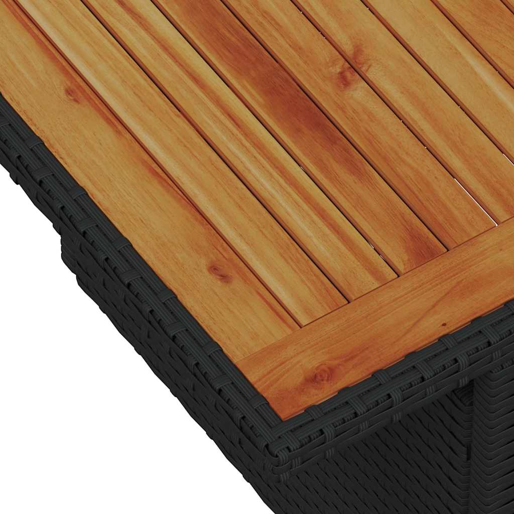 Garten-Sofa-Set mit Kissen mit Kissen 8 pcs Schwarz und Braun