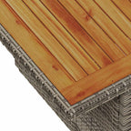Garten-Sofa-Set mit Kissen mit Kissen 7 pcs Grau und Braun