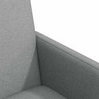 Esszimmerstühle mit Rollen 2 pcs Hellgrau 57 x 66 x 94 cm Stoff
