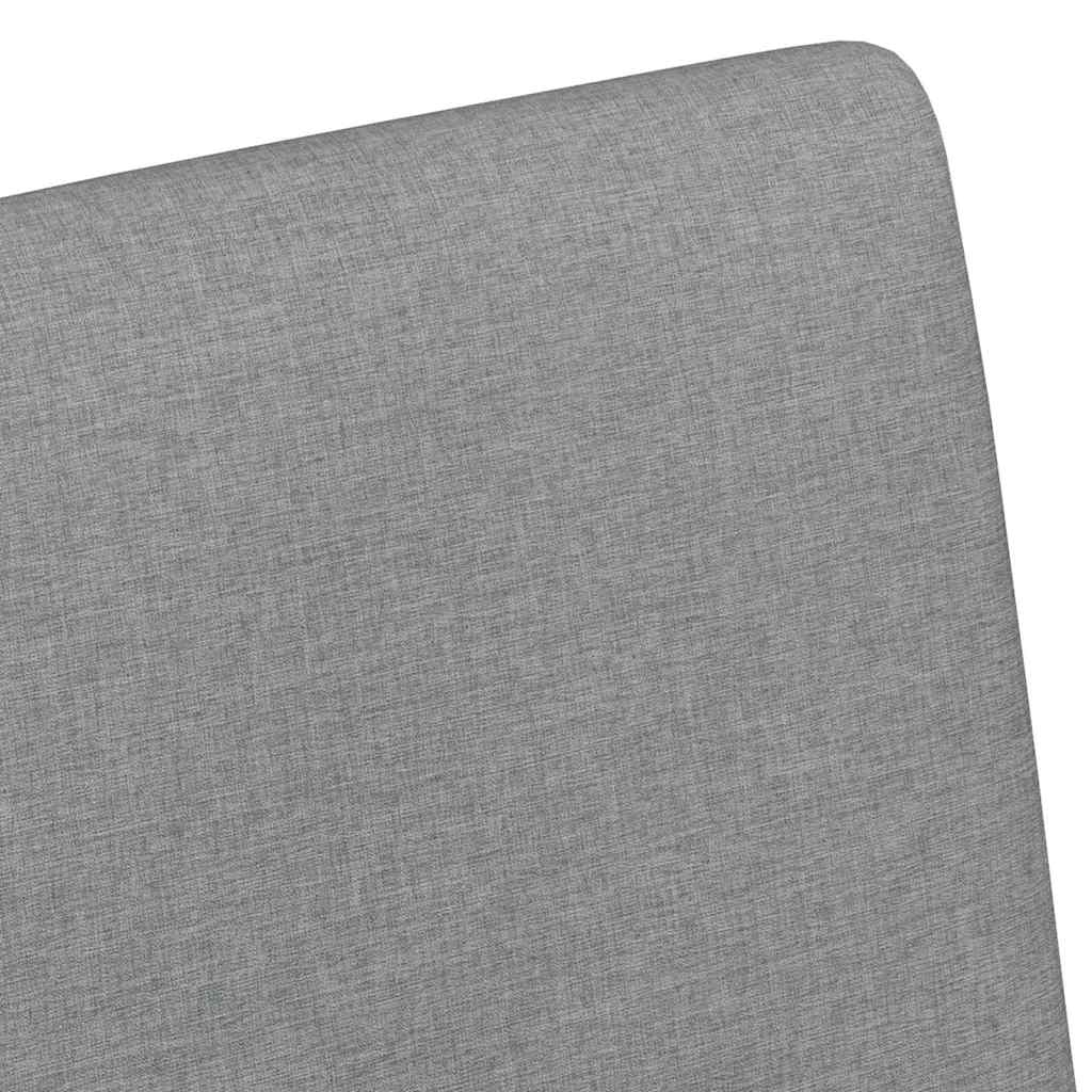 Esszimmerstühle mit Rollen 2 pcs Hellgrau 57 x 66 x 94 cm Stoff
