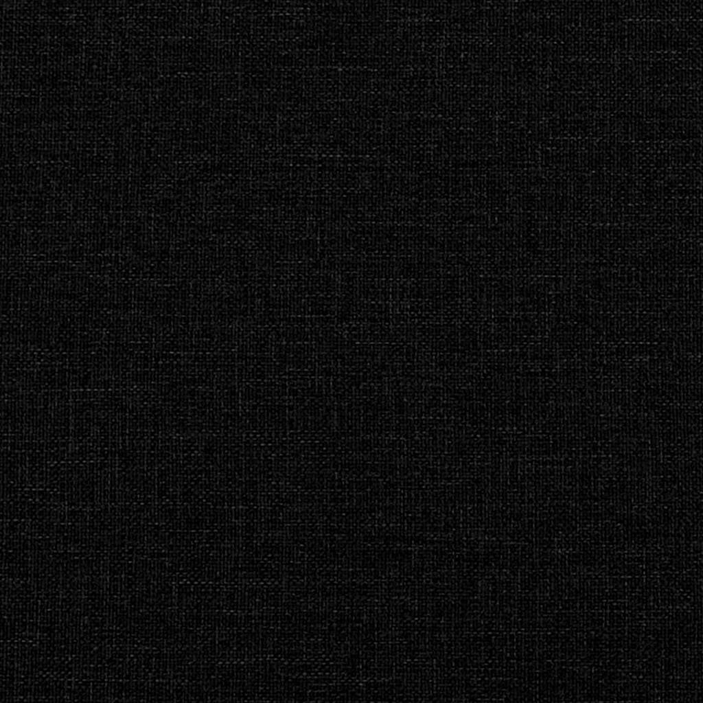 Esszimmerstühle mit Rollen 2 pcs Schwarz 57 x 66 x 94 cm Stoff