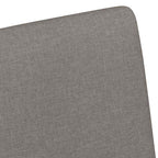 Esszimmerstühle mit Rollen 2 pcs Taupe 57 x 66 x 94 cm Stoff