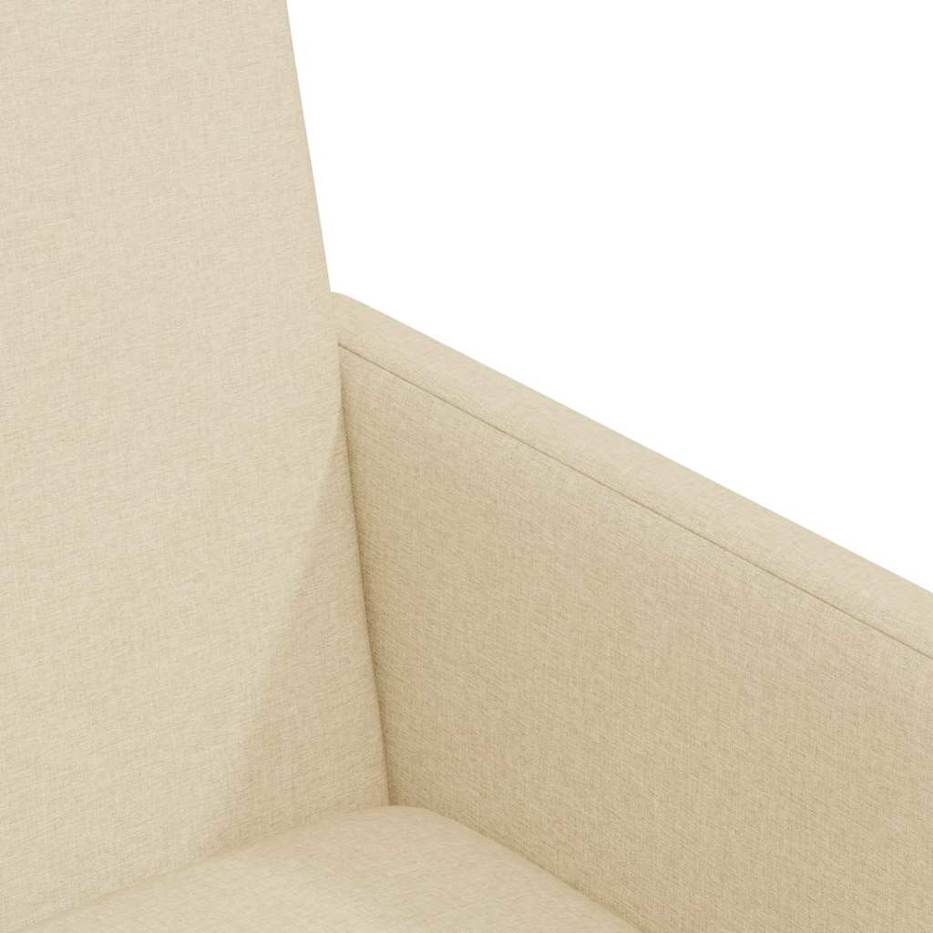 Esszimmerstühle mit Rollen 2 pcs Creme 57 x 66 x 94 cm Stoff