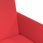 Esszimmerstühle mit Rollen 2 pcs Rot 57 x 66 x 94 cm Kunstleder