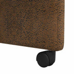 Esszimmerstühle mit Rollen 2 pcs Braun 57 x 66 x 94 cm