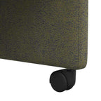 Esszimmerstühle mit Rollen 2 pcs Armeegrün 57 x 66 x 94 cm