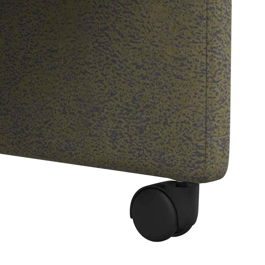 Esszimmerstühle mit Rollen 2 pcs Armeegrün 57 x 66 x 94 cm