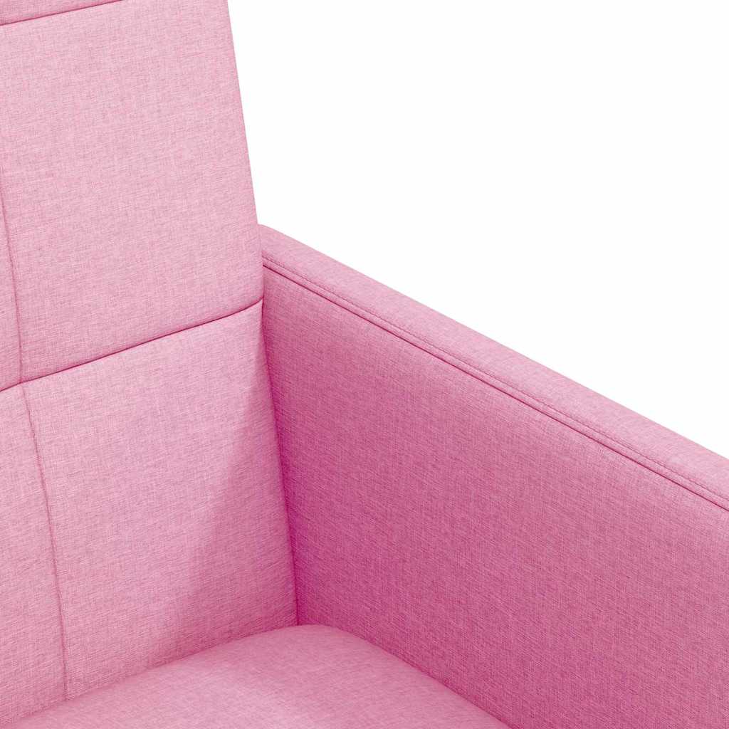 Esszimmerstühle mit Rollen 2 pcs Rosa 58 x 65 x 94 cm Stoff