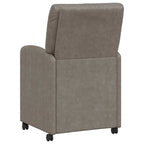 Esszimmerstühle mit Rollen 2 pcs Grau 57 x 67 x 95 cm