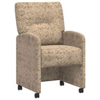 Esszimmerstühle mit Rollen 2 pcs Hellgrau 57 x 67 x 95 cm