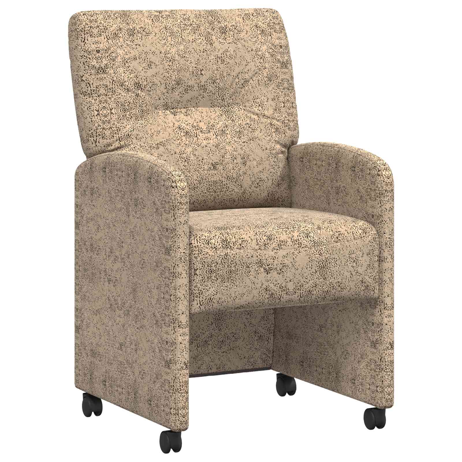 Esszimmerstühle mit Rollen 2 pcs Hellgrau 57 x 67 x 95 cm