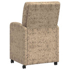 Esszimmerstühle mit Rollen 2 pcs Hellgrau 57 x 67 x 95 cm