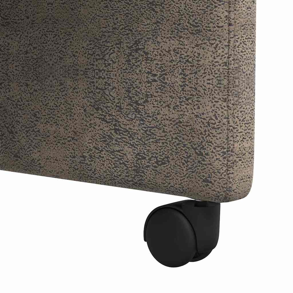 Esszimmerstühle mit Rollen 2 pcs Dunkelgrau 57 x 67 x 95 cm