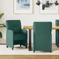 Esszimmerstühle mit Rollen 2 pcs Dunkelgrün 57 x 67 x 95 cm