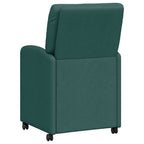 Esszimmerstühle mit Rollen 2 pcs Dunkelgrün 57 x 67 x 95 cm