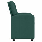 Esszimmerstühle mit Rollen 2 pcs Dunkelgrün 57 x 67 x 95 cm