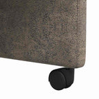 Esszimmerstühle mit Rollen 2 pcs Dunkelgrau 58 x 67 x 97 cm