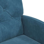 Esszimmerstühle mit Rollen 2 pcs Blau 58 x 67 x 97 cm Samt