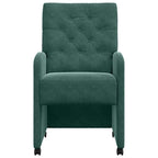 Esszimmerstühle mit Rollen 2 pcs Dunkelgrün 58 x 67 x 97 cm