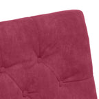 Esszimmerstühle mit Rollen 2 pcs Weinrot 58 x 67 x 97 cm Samt
