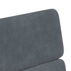 Esszimmerstühle mit Rollen 2 pcs Dunkelgrau 58 x 65 x 98 cm