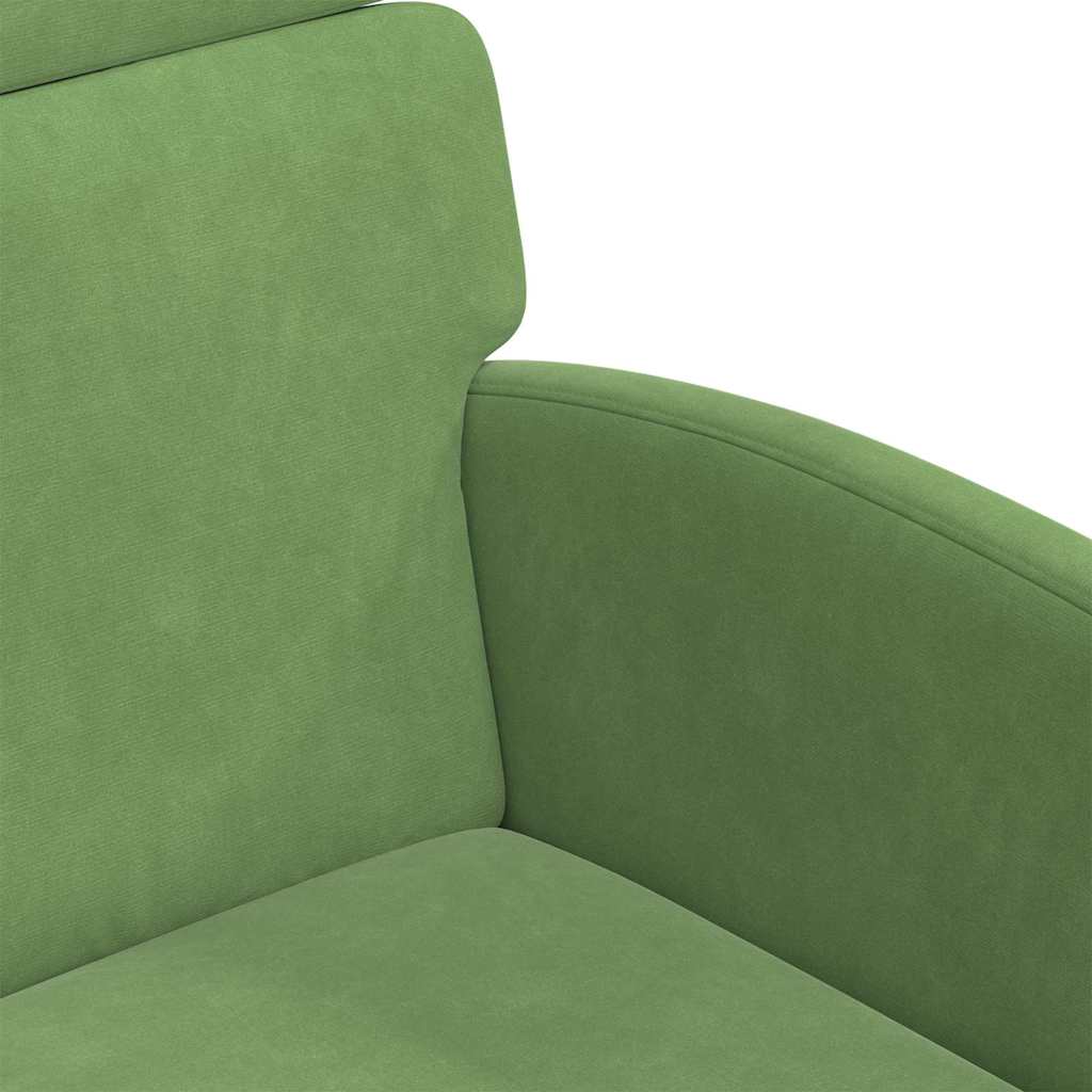 Esszimmerstühle mit Rollen 2 pcs Hellgrün 58 x 65 x 98 cm Samt