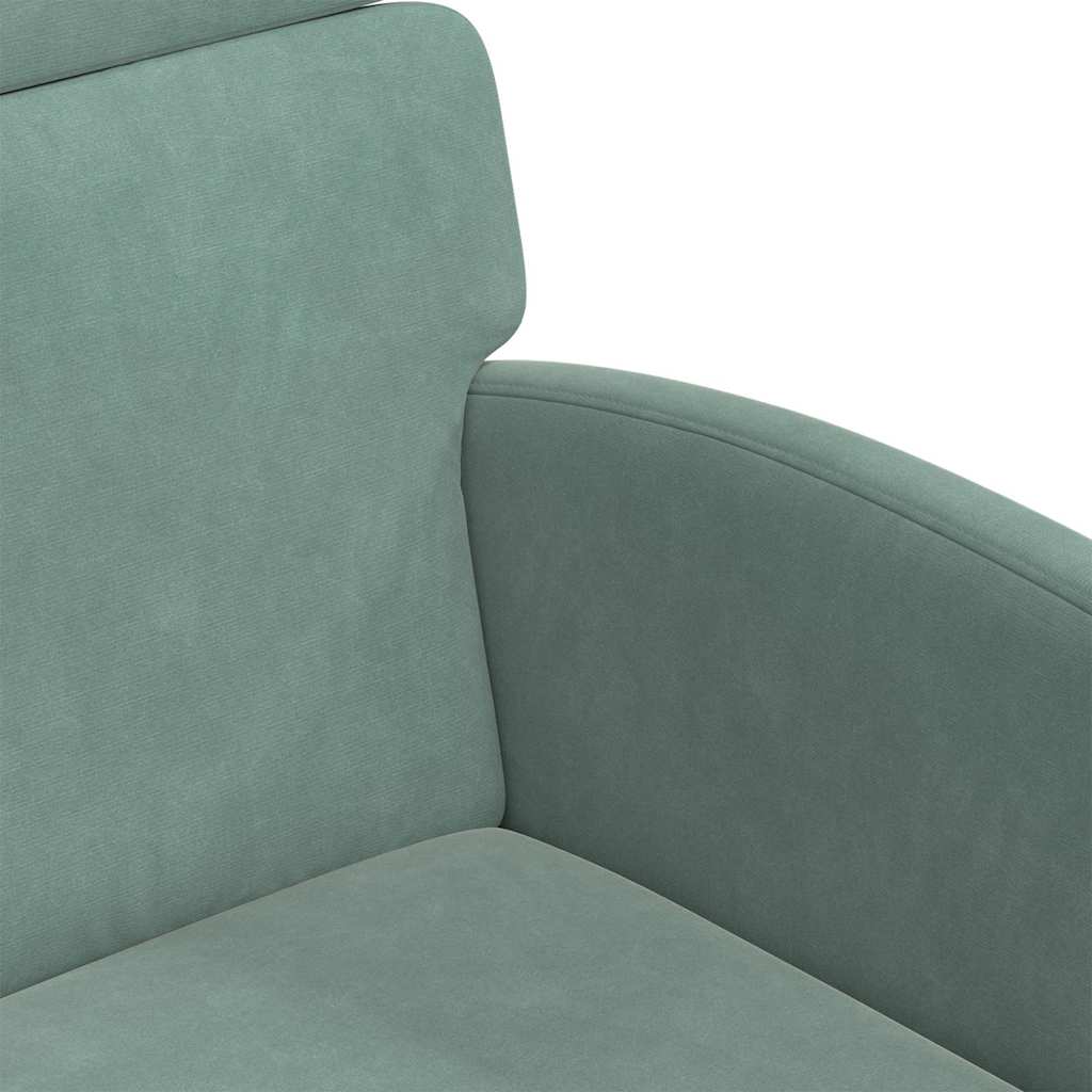 Esszimmerstühle mit Rollen 2 pcs Meergrün 58 x 65 x 98 cm Samt