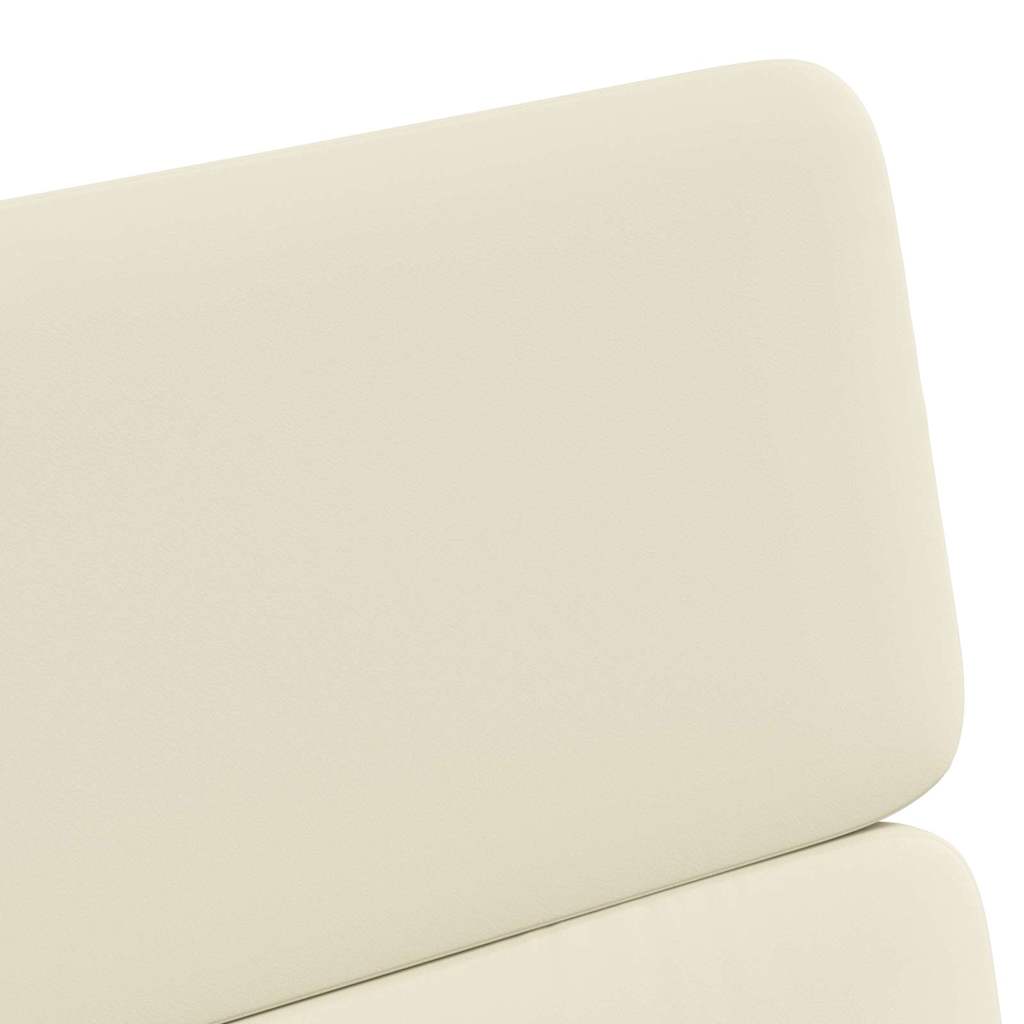 Esszimmerstühle mit Rollen 2 pcs Creme 58 x 65 x 98 cm