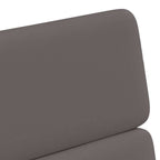 Esszimmerstühle mit Rollen 2 pcs Grau 58 x 65 x 98 cm
