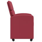 Esszimmerstühle mit Rollen 2 pcs Weinrot 58 x 65 x 98 cm