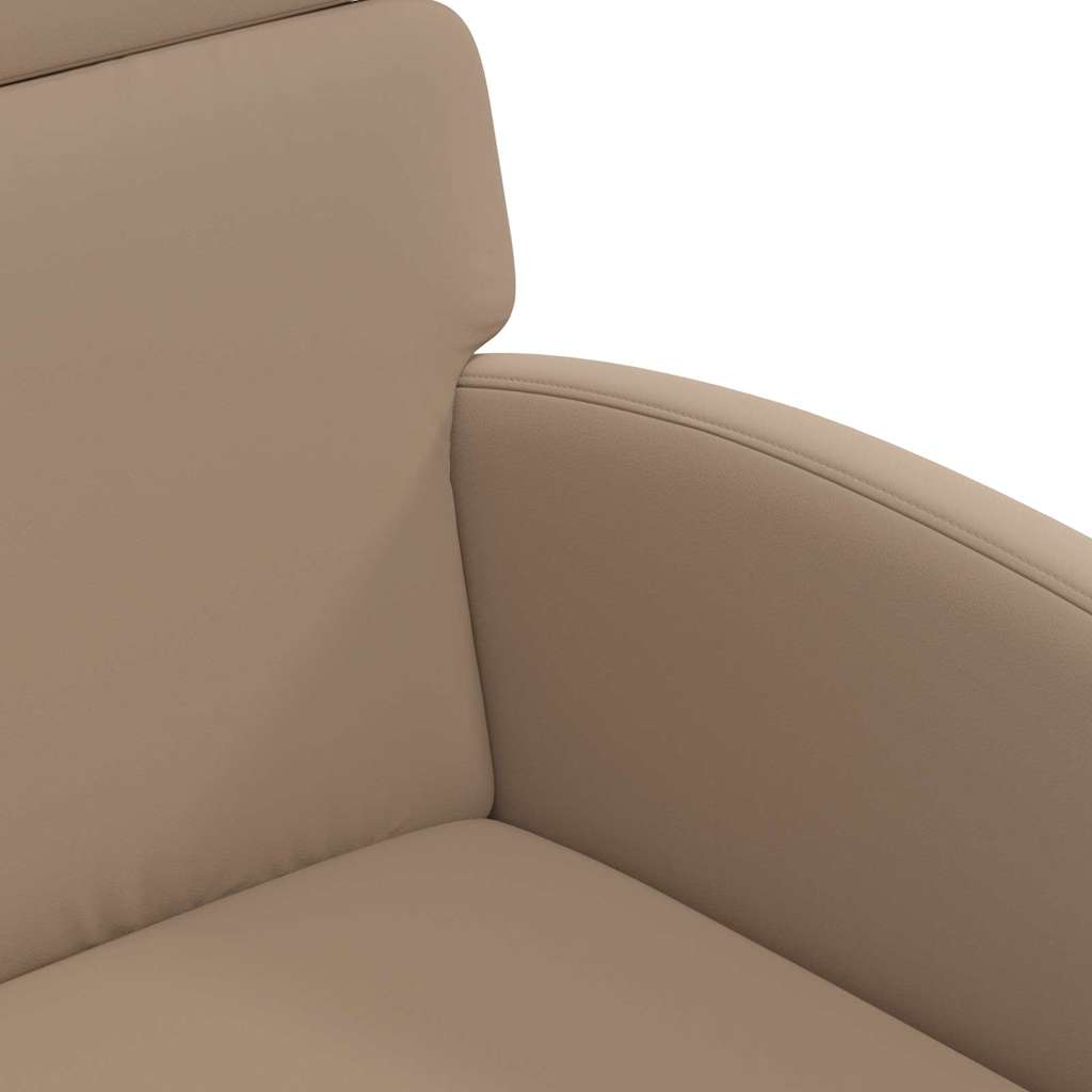 Esszimmerstühle mit Rollen 2 pcs Cappuccino 58 x 65 x 98 cm