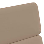Esszimmerstühle mit Rollen 2 pcs Cappuccino 58 x 65 x 98 cm
