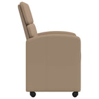 Esszimmerstühle mit Rollen 2 pcs Cappuccino 58 x 65 x 98 cm