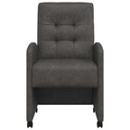 Esszimmerstühle mit Rollen 2 pcs Schwarz 58 x 67 x 97 cm