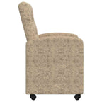 Esszimmerstühle mit Rollen 2 pcs Hellgrau 58 x 67 x 97 cm