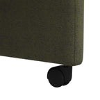 Esszimmerstühle mit Rollen 2 pcs Armeegrün 58 x 67 x 97 cm