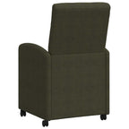 Esszimmerstühle mit Rollen 2 pcs Armeegrün 58 x 67 x 97 cm
