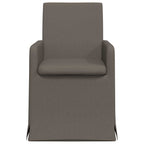 Esszimmerstühle 2 pcs Hellgrau 57 x 67 x 95 cm Leinen