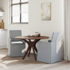Esszimmerstühle 2 pcs Hellgrau 57 x 67 x 95 cm Stoff