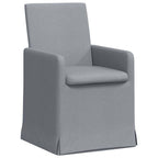 Esszimmerstühle 2 pcs Hellgrau 57 x 67 x 95 cm Stoff