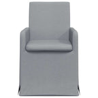 Esszimmerstühle 2 pcs Hellgrau 57 x 67 x 95 cm Stoff