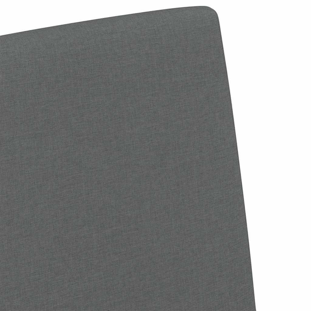 Esszimmerstühle 2 pcs Dunkelgrau 57 x 67 x 95 cm Stoff