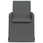 Esszimmerstühle 2 pcs Dunkelgrau 57 x 67 x 95 cm Stoff