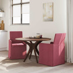 Esszimmerstühle 2 pcs Weinrot 57 x 67 x 95 cm Stoff