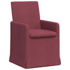 Esszimmerstühle 2 pcs Weinrot 57 x 67 x 95 cm Stoff