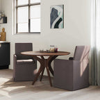 Esszimmerstühle 2 pcs Dunkelbraun 57 x 67 x 95 cm Stoff