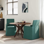 Esszimmerstühle 2 pcs Dunkelgrün 57 x 67 x 95 cm Stoff