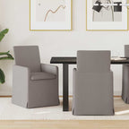 Esszimmerstühle 2 pcs Taupe 57 x 67 x 95 cm Stoff