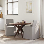 Esszimmerstühle 2 pcs Taupe 57 x 67 x 95 cm Stoff